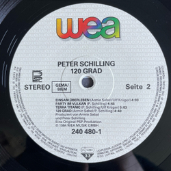 Винтажная виниловая пластинка LP Peter Schilling 120 Grad (Германия 1984)