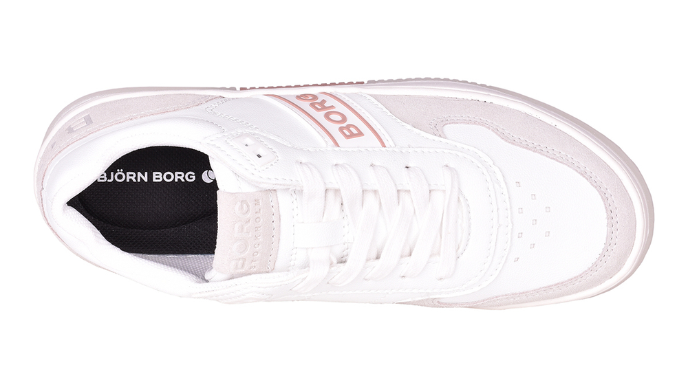 Женские кроссовки Bj_rn Borg T2300 MET — белый/розовое золото