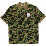 A Bathing Ape Abc Camo Pile Jacquard Relaxed Fit Polo Shirt зеленый