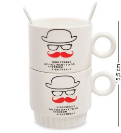 GAEM Art MUG-149/2 Набор из двух кружек «Поцелуйчик»