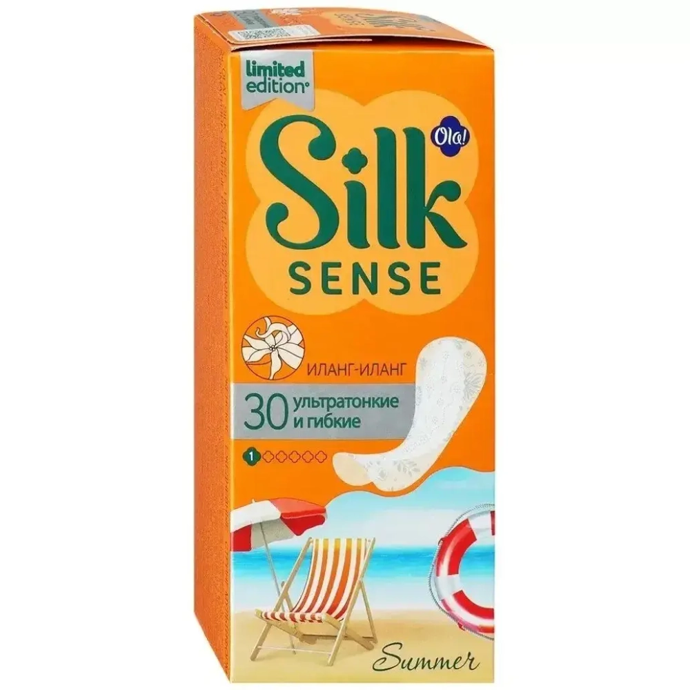 OLA! SILK Sense LIGHT прокладки ежедневные тонкие стринг-мультиформ аромат Иланг-Иланг уп.30