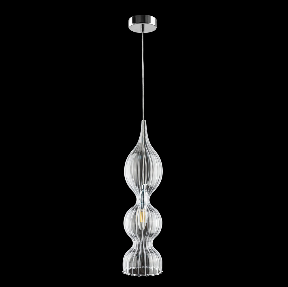 Светильник подвесной Crystal Lux IRIS SP1 B TRANSPARENT