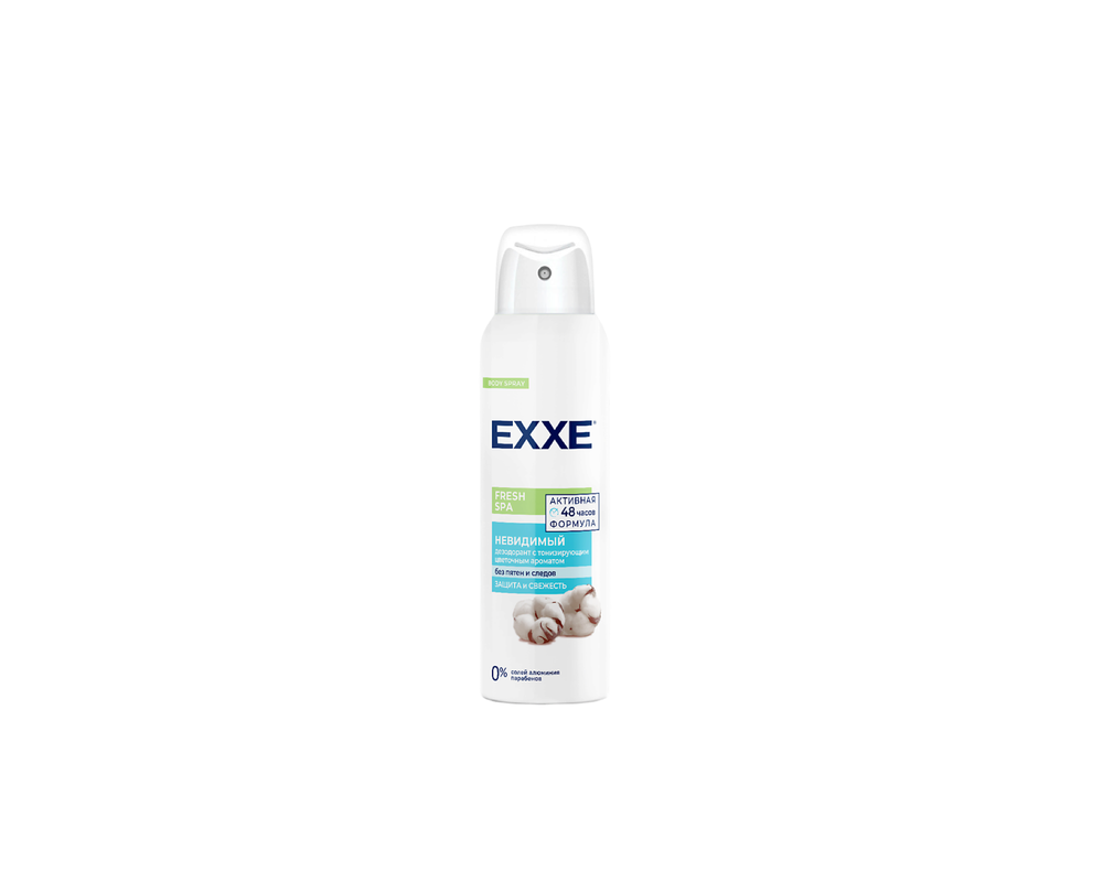 Дезодорант EXXE жен спрей 150мл Fresh SPA Невидимый, шт