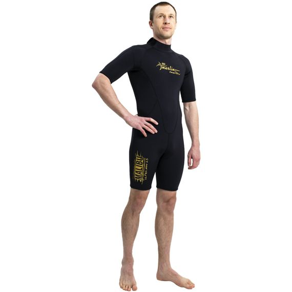 Гидрокостюм Marlin Malibu Ultra Shorty Man 2,5 мм черно-золотой