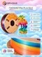 ERYONE Филамент PLA Silk Rainbow, глянцевый пластик для 3D-принтера, 1,75 мм, 1 кг, радужный стимпанк (Steampunk Rainbow)