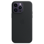 Кожаный чехол с поддержкой MagSafe Apple Leather Case для iPhone 14 Pro Max, Midnight (Темная ночь)