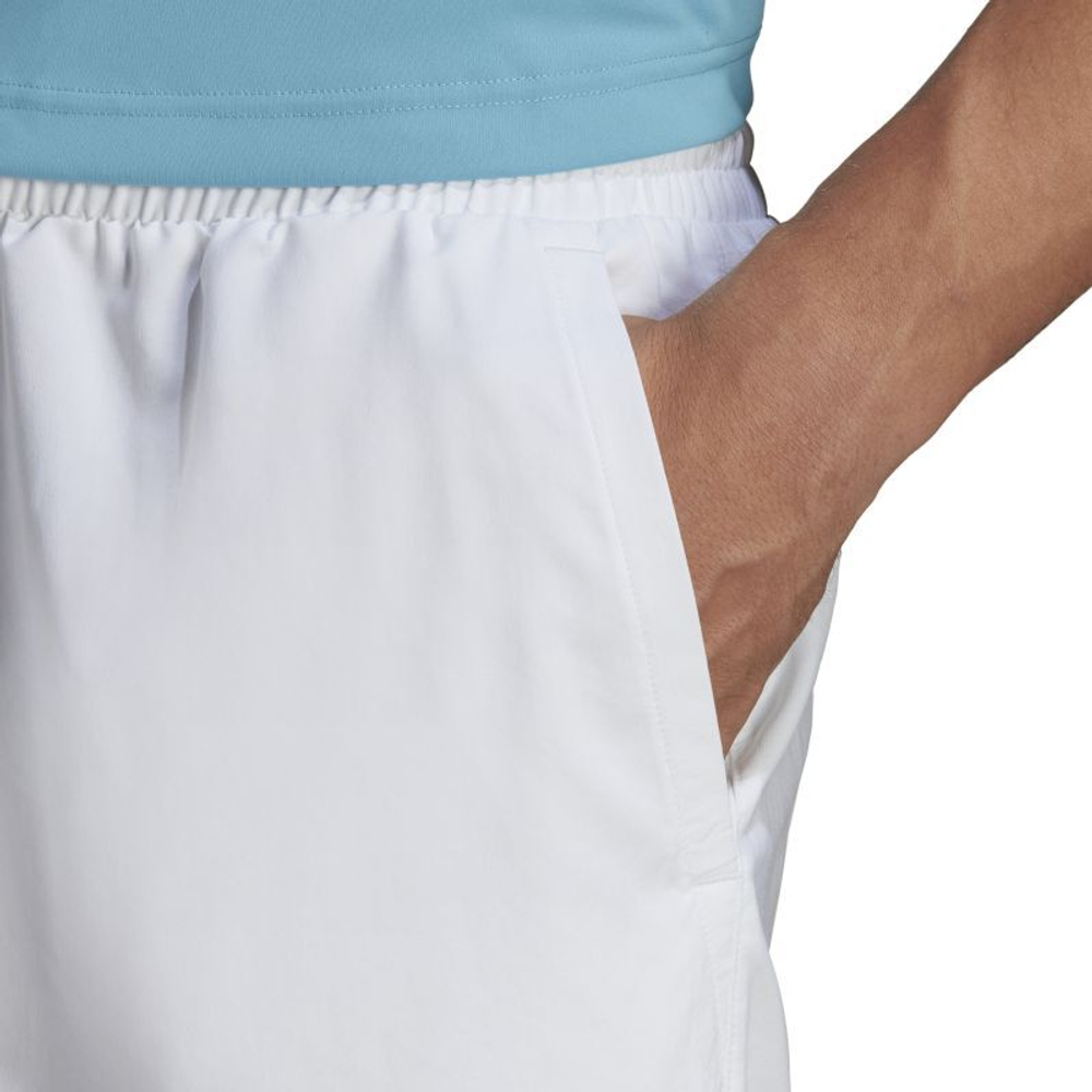 Мужские теннисные шорты Adidas Club 3-Stripes Tennis Shorts - белый