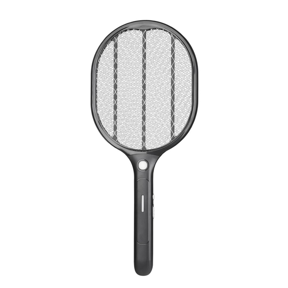 Мухобойка электрическая RX-460 Black, с фонариком и аккумулятором REXANT