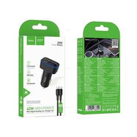 Автомобильное зарядное устройство для Type-C Hoco Z63A PD30W+QC3.0 (black)