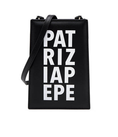 Кожаная сумка для телефона Patrizia Pepe - черный(8B0052 L100)