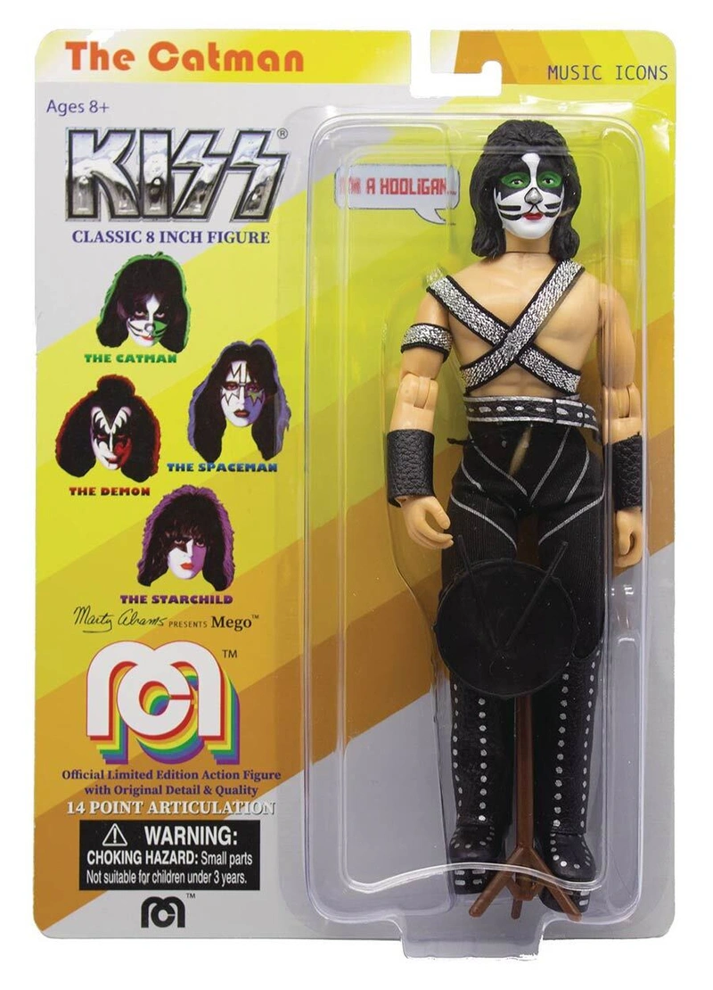 Фигурка Mego 8-inch Action Figure KISS - Catman  (Love Gun)