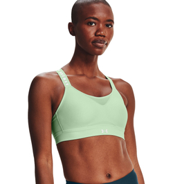 Женский спортивный бюстгальтер Under Armour Women's UA Infinity High Sports Bra — aqua foam/white