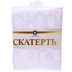 Скатерть 148*180 см «Классика», розы, цвет белый
