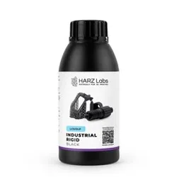Фотография — Фотополимерная смола HARZ Labs Industrial Rigid Black, черная (0,5 кг)