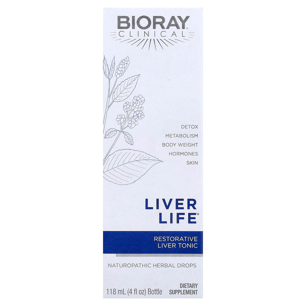 Bioray, Liver Life, восстанавливающий тоник для печени, 118 мл (4 жидких унции)