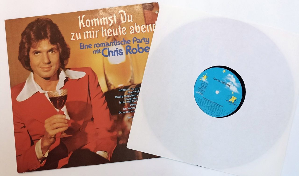 Винтажная виниловая пластинка LP Chris Roberts Kommst Du Zu Mir Heute Abend (Австария 1976)