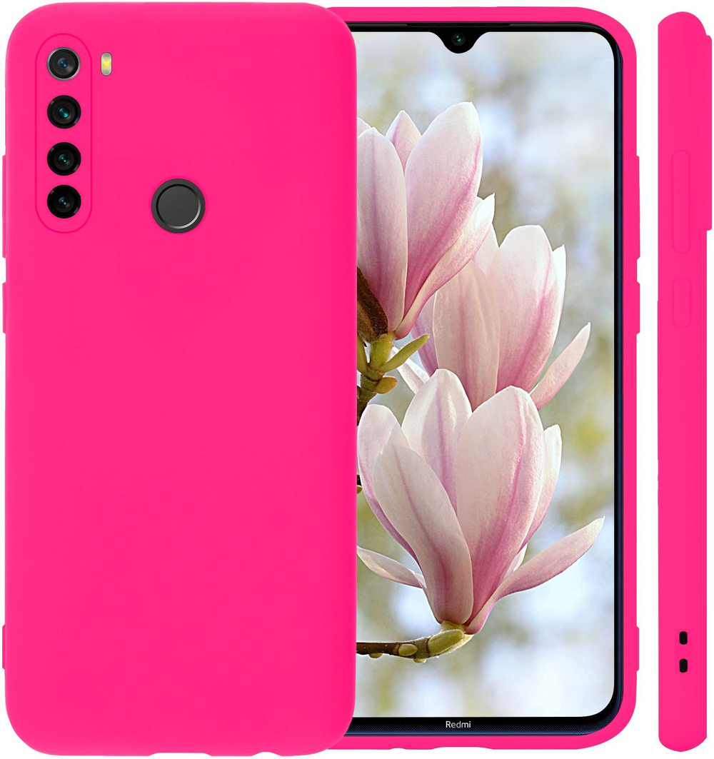 Мягкий Soft Touch чехол из силикона для XIAOMI REDMI NOTE 8T с бархатной подкладкой