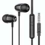 Гарнитура Borofone M57, вакуумные, разъем Jack, кабель 1.2 м Black