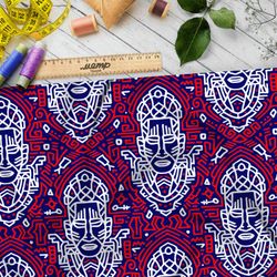 Ткань барби египетский фараон с краснымм узорами