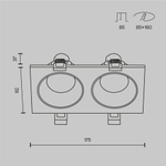 Встраиваемый светильник Technical DL033-2-02W-1(N)