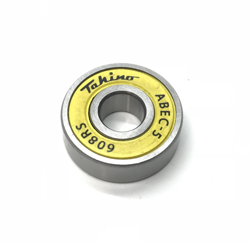 Подшипник ABEC-5 для колеса самоката, жёлтый сальник. 608-2RS-5X11-ELD