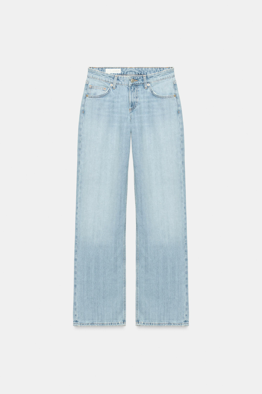 ДЖИНСЫ TRF WIDE-LEG С НИЗКОЙ ПОСАДКОЙ — ZARA