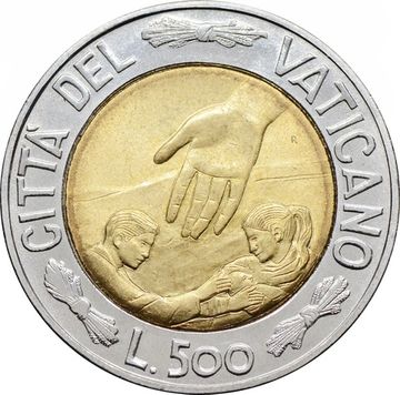 500 лир 1999 Ватикан, Время выбора, время надежды