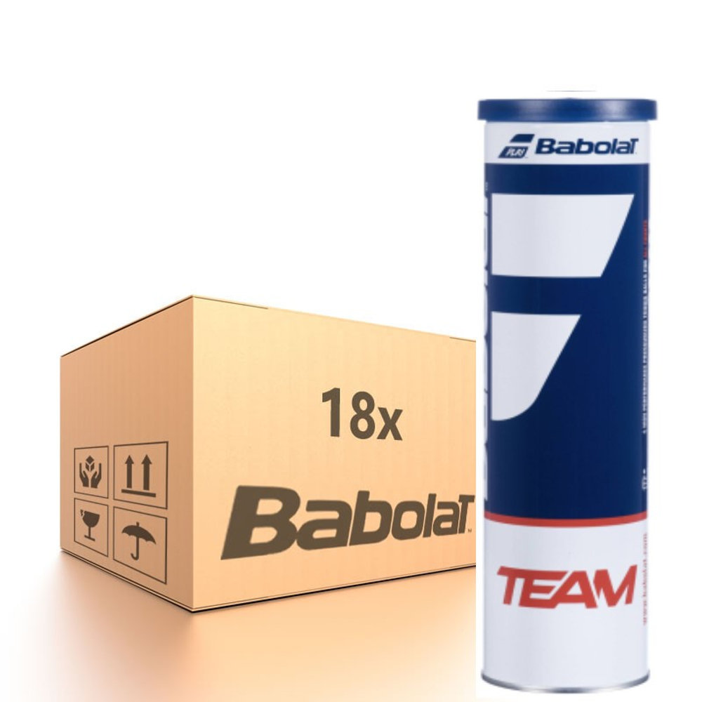 Картон теннисных мячей Babolat TEAM — 18 x 4B