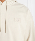 Худи shrunken badge hoodie CALVIN KLEIN JEANS - бежевый(J30J321879)