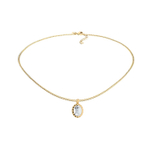 Колье Qudo TIVOLA UNICA big (G/P) Crystal 3 cm 420501