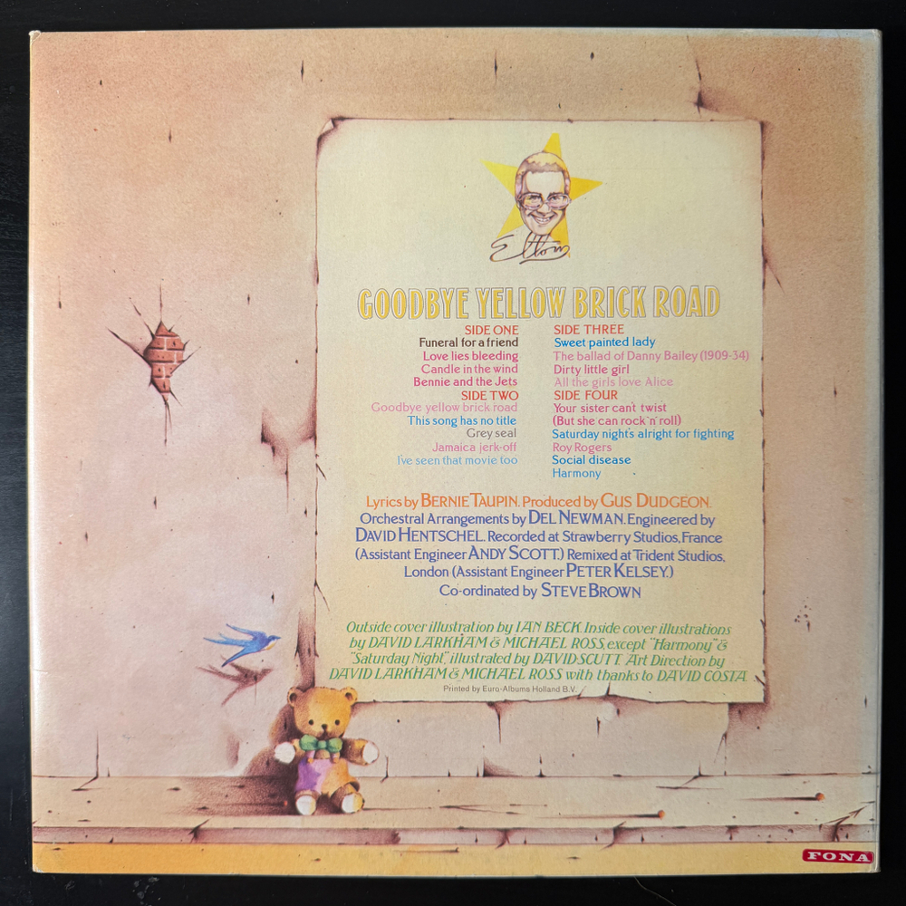 Elton John- Goodbye Yellow Brick Road 2LP (Англия 1973г.)