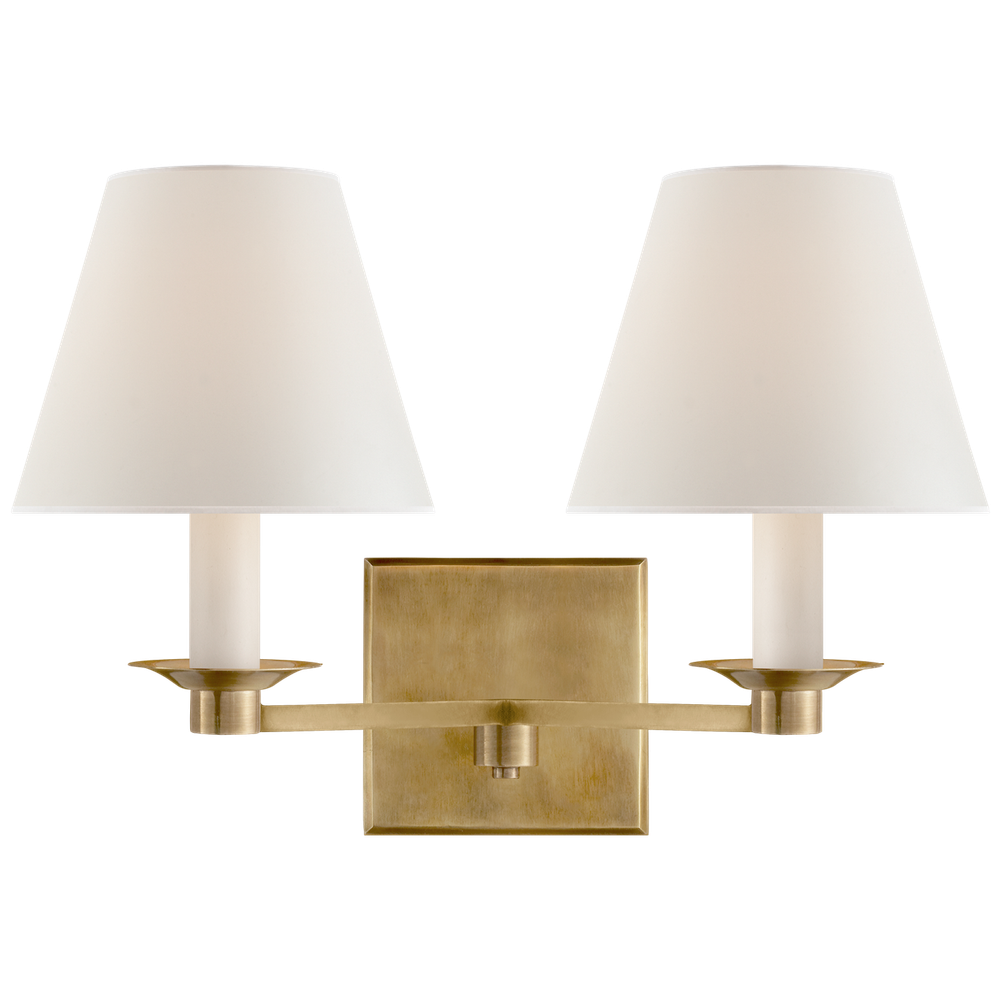 Настенный светильник Visual Comfort Evans Double Arm Sconce