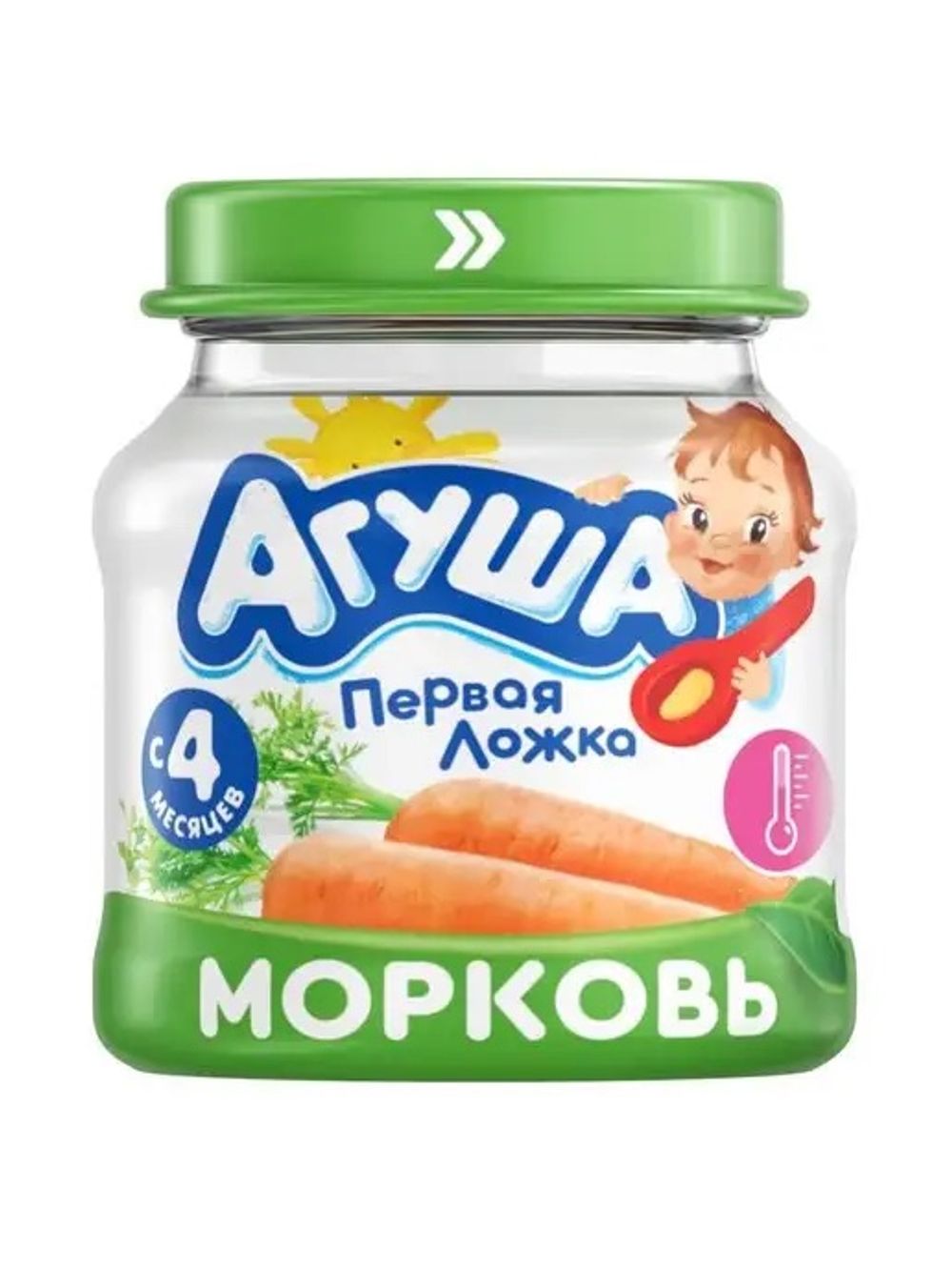 Агуша ПюреОвощн Морковь 80г СБн 8Х