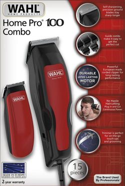 Машинка для стрижки Wahl Home Pro 100 Combo (1395-0466)