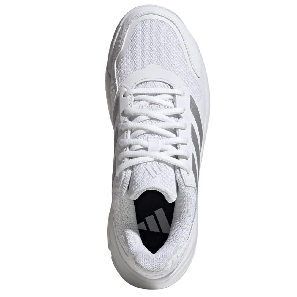 Женские Кроссовки теннисные Adidas CourtJam Control 3 W - cloud white/silver metallic/frozen purple