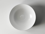 Умывальник чаша накладная круглая (цвет Белый Матовый) Ceramicanova Элемент (Element) 350x350x120мм CN6006