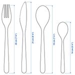 Набор столовых приборов на 6 персон IKEA FORNUFT (ФЁРНУФТ), Нержавеющая сталь, 24 шт