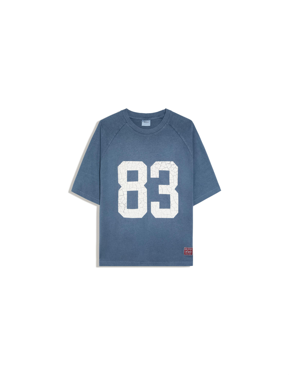 Мужская футболка boxy fit с принтом, арт. 2714/443 - BERSHKA