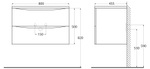 Мебель для ванной комнаты подвесная BelBagno ACQUA-800-2C-SO-BL 80см Bianco Lucido