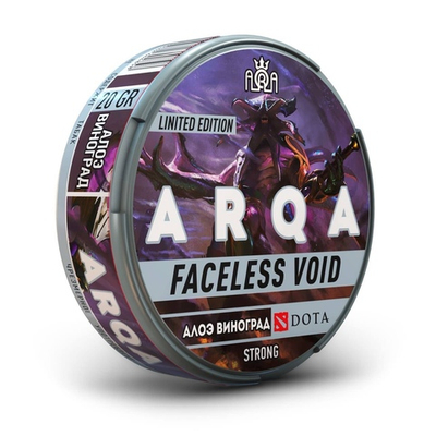 Снюс ARQA DOTA FACELESS VOID (120 МГ) - АЛОЭ, ВИНОГРАД