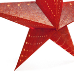 Led-светильник подвесной star 60 см., красный