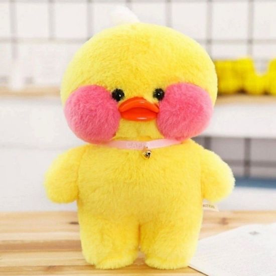 Мягкая игрушка Lalafanfan, желтый, 30 см