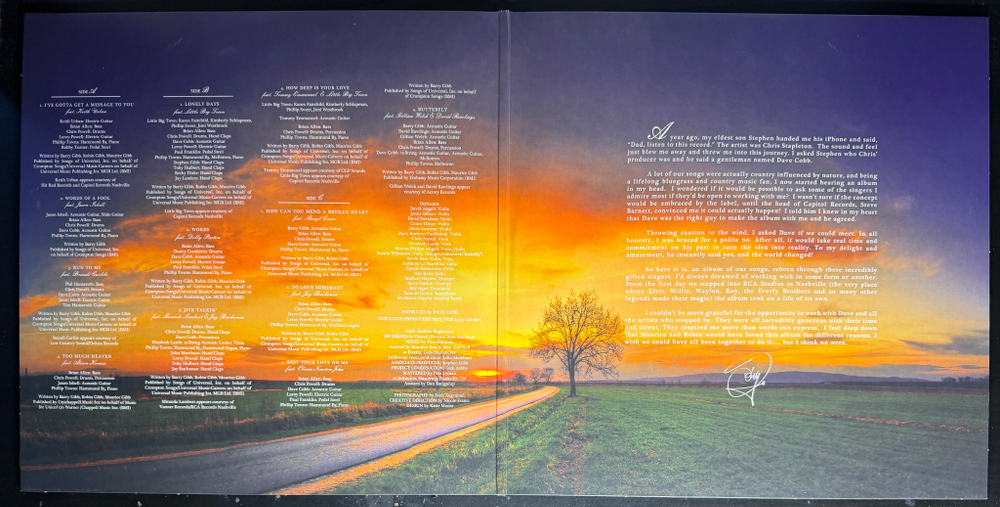 Barry Gibb & Friends – Greenfields: The Gibb Brothers' Songbook Vol. 1 2LP (Чехия 2021г.)Т