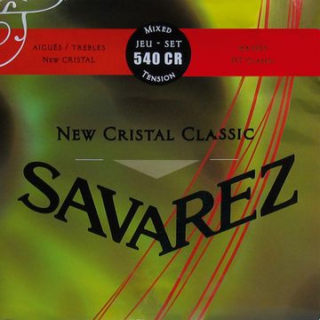 Струны для классической гитары, норм.натяжение, посеребр, Savarez 540CR New Cristal Classic