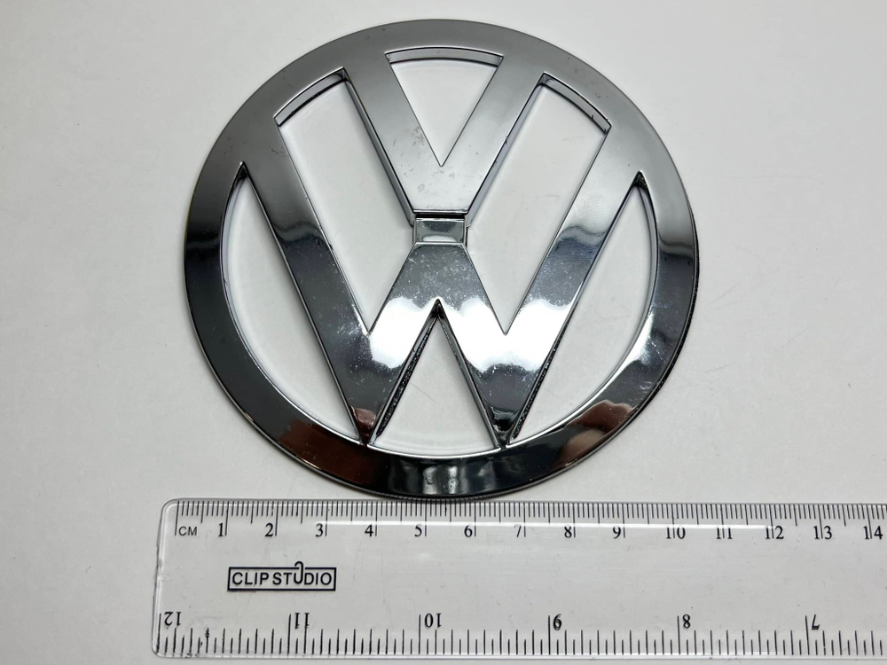 HH-145 VW / Логотип (шильдик, надпись, эмблема) "Volkswagen" 10.5 см для крышки багажника / решетки радиатора / капота