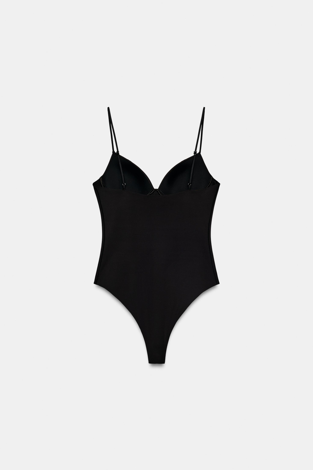 ZARA БОДИ С ВЫРЕЗОМ СЕРДЕЧКОМ, ЧЕРНЫЙ
