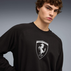 PUMA X SCUDERIA FERRARI МУЖСКАЯ ТОЛСТОВКА SPORTSWEAR SHIELD, ЧЕРНЫЙ