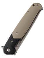 Нож складной GhostBlade Rune, сталь D2, Stonewash, 58-62 HRC, Drop-point, рукоять G10 песочная, замок Liner lock
