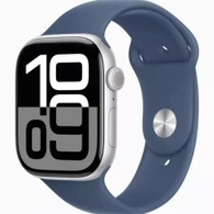Умные часы Apple Watch S10 42 мм, Silver Aluminium, Denim Sport Band - S/M