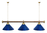 Лампа STARTBILLIARDS 3 пл. (плафоны зеленые,штанга зеленая,фурнитура золото)